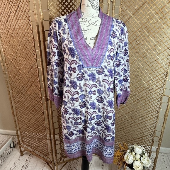 Zara Tops - Zara Purple Cotton Tunic